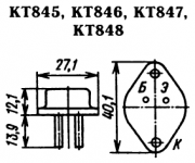 Транзистор КТ845, 2Т845 доставка из г.Новоалександровск